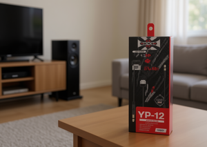 YP-12 สายอะแดปเตอร์เสียง 3.5 มม. ชายกับหญิง สายถักทองแดงปลอดออกซิเจนป้องกันสำหรับอุปกรณ์เสียง - Product Image 2