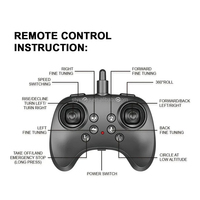 Avion de chasse télécommandé 4D en mousse 2,4 GHz avec retournement à 360° et retour automatique, portée de 50 m, utilisation intérieure-extérieure, chargeur inclus