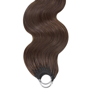 FH Body Wave Miracle Knot Crochet Cheveux Humains # 4 Tresses au crochet en cheveux humains, couleur marron, avec pointe à plumes - Product Image 4
