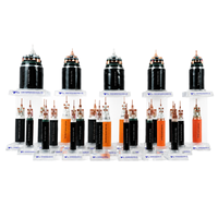 Câble de moyenne tension 8,7/15 kV ZC-YJLV22 3x400mm² en alliage d'aluminium à terres rares, isolé XLPE, blindé à bande d'acier pour l'extension des réseaux