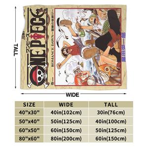 Mantas de Franela de una Pieza, Diseño de <span class=keywords><strong>Manga</strong></span> Japonesa, Divertida Manta para el Hogar, 125*100cm, Edredón, Derivados de Anime - Product Image 4