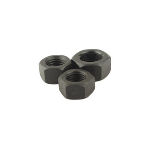 Hex Nut M10 Metric Class 8.8 Black Oxide Finish Hexagon Shape Right Hand <b>Thread</b> General Industry Use - Product Image 2