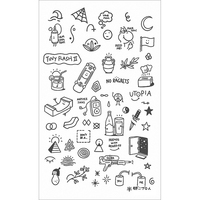 Minimalismus Kleine Tattoo Designs Finger Schulter Tattoo für Mädchen Kräuter saft Letzte 15 Tage Semi permanente Tattoo Aufkleber