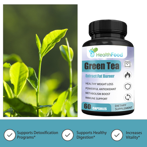 Cápsulas de Extracto de Té Verde para Adultos de Marca Privada, Quemador de Grasa, Favorecen la Pérdida de Peso Saludable, Cápsulas Antioxidantes Potentes - Product Image 3