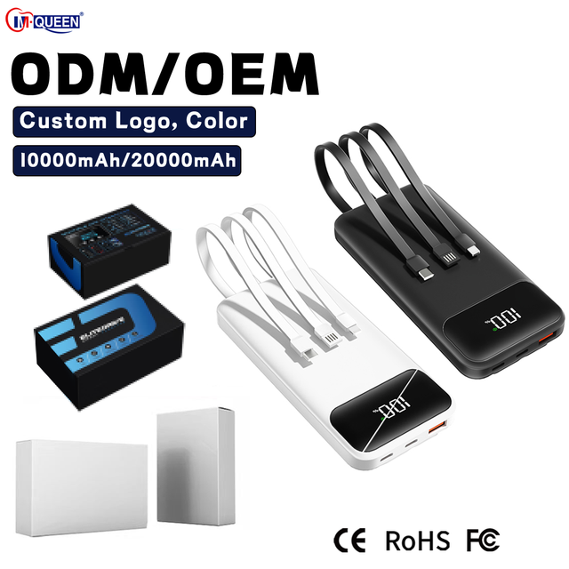 PD 20000mAh Digital Display Fast Charging Power Bank Portable Mobile External Battery Charger 10000mAh Power Banks Power Station