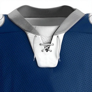 Uniforme de Hockey sobre Hielo LONG MISSION INDUSTRY para Hombre, Ropa de Práctica Azul, Blanca y Amarilla, Impresión por Sublimación, Transpirable, 100% Poliéster, para Adultos - Product Image 4