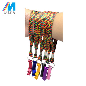 Apribottiglie da Polso in Poliestere Ecologico con Stampa Personalizzata a Trasferimento Termico, Cordino Corto Resistente e alla Moda - Product Image 6