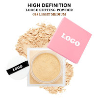 Poudre libre fixatrice mate pour le visage, adaptée à tous les types et tons de peau