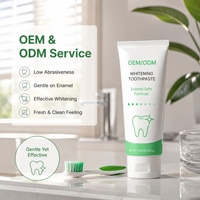 Dentifrice blanchissant OEM/ODM au fluorure, saveur menthe fraîche, 133g (4.7oz), haleine fraîche, soin des dents, produit d'hygiène bucco-dentaire