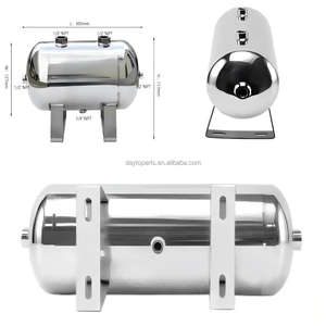 Réservoir de stockage horizontal en acier inoxydable 5L pour compresseurs industriels Réservoir d'<span class=keywords><strong>air</strong></span> et d'<span class=keywords><strong>eau</strong></span> Réservoir sous <span class=keywords><strong>pression</strong></span> - Product Image 2