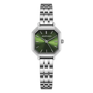 女性用時計スクエアケースSunrayカラフルダイヤルステンレス鋼バンド日本ムーブメントクォーツクラシックビジネススポーツファッションチャーム - Product Image 2