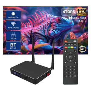 Boîtier <span class=keywords><strong>TV</strong></span> <span class=keywords><strong>Android</strong></span> 14 Canzone Amlogic S928X-K 64 Go 4 Go WiFi <span class=keywords><strong>6</strong></span> Ethernet 10/100/1000 Mbps 8K 5G BT5.2 DTS AV1 - Product Image 1