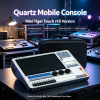 Console DMX miniature V18 Mini Quartz Tiger Touch pour éclairage de scène et projecteurs