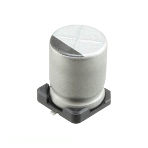 ตัวเก็บประจุแบบติดพื้นผิวขั้ว470 uF 35V ฝาครอบ UCD1V471MNS1MS ช่องผู้ผลิต - Product Image 1