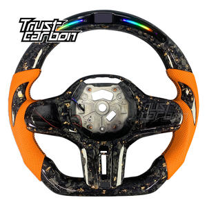 Volante de Fibra de Carbono Personalizado con LED para <span class=keywords><strong>BMW</strong></span> Serie 3 4 5 <span class=keywords><strong>330e</strong></span> X4M M3 M340i M550i M4 <span class=keywords><strong>XDrive</strong></span> X5 M5 Z4 X6M G30 F90 G87 - Product Image 1