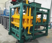 Machine à fabriquer des briques entièrement automatique de petite taille QTJ4-25, machine à blocs de béton en ciment, ligne de production de matériaux de construction