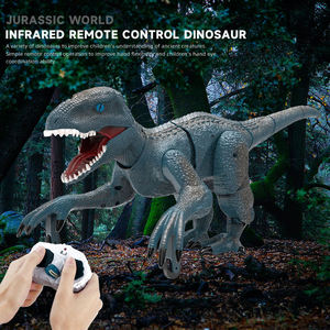 Jouets de dinosaures Velociraptor infrarouges télécommandés avec 6 sons, démonstration automatique, batterie rechargeable, mouvements réalistes, cadeau pour enfants - Product Image 2