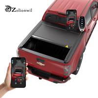 Zolionwil Tonneau de lit de coffre de ramassage électrique couverture rigide pour Chevy Silverado Gmc Sierra 1500 Crew Cab 2020-2024