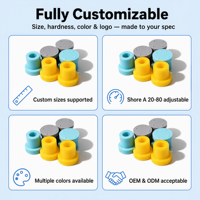 Fabricant de caoutchouc OEM ODM – Passants en caoutchouc néoprène, EPDM et silicone, ronds, à trou ouvert ou obturé, sur mesure