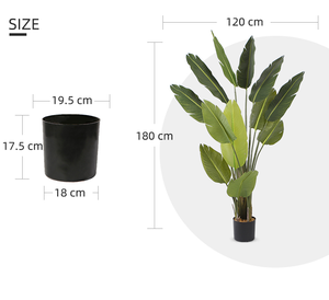 Piante Artificiali 180CM, Albero di Palma Tropicale Finto Uccello del Paradiso, Piante Finte per Casa, Giardino, Ufficio, <span class=keywords><strong>Negozio</strong></span> - Product Image 6