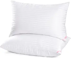 批发超细纤维酒店收集床枕头超柔软羽绒替代超细纤维填充枕头睡觉