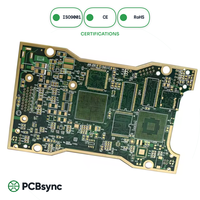 Module RF sur mesure Rogers RT duroid 5870 PCB 6L argenté par immersion 0,508 mm (20 mil) 77 GHz T R