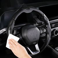 Funda de Volante Premium con Patrón Nappa Perforado y Cierre a Presión para Li Arcfox Xiaomi Yu7 Modelo Y