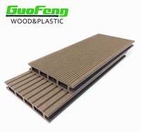 Planches de terrasse en composite WPC bicolores résistantes aux UV pour balcon et jardin