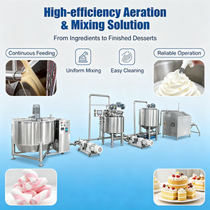Machine à <span class=keywords><strong>gâteau</strong></span> à la crème fouettée MY Dough Aeration, mélangeur automatique continu pour guimauves - Product Image 5