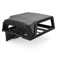 Tente de toit pliable 4 portes pour camionnette, auvent de toit en alliage d'aluminium, accessoire de camping pour cabine de pick-up 4x4