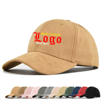 LDSC Vente en gros 6 panneaux casquettes de baseball en daim haute qualité semi-broderie personnalisée bord incurvé casquette chapeaux pour sport de plein air