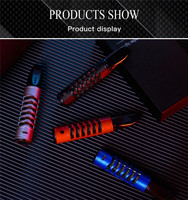 Nouveau briquet électrique USB rechargeable, briquet turbo avec cendrier de luxe, porte-cigarettes, accessoires de fumeur, gadgets pour hommes