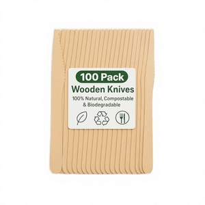 24 tenedores de madera biodegradables color oro rosa de 4 pulgadas - Mini cucharas para fiestas - Product Image 1