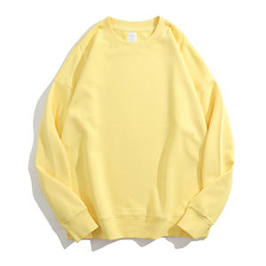 เสื้อกันหนาวผ้าฝ้ายปรับแต่งได้สำหรับผู้ชาย, เสื้อกันหนาวผ้าฝ้าย100% คอเทอร์รี่ปล่อยไหล่คอลูกเรือเป็นมิตรต่อสิ่งแวดล้อมสำหรับฤดูใบไม้ร่วง400GSM - Product Image 5