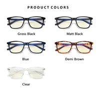Échantillon disponible Lunettes anti-lumière bleue pour hommes en TR90 anti-radiation