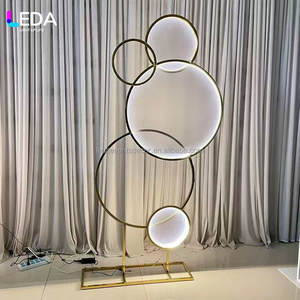 LEDA Vente directe d'usine, arche en métal ronde pour mariage, forme circulaire, éclairage LED pour événements de mariage, fond de scène extérieur - Product Image 3