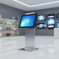 Pantalla Táctil Industrial Ultrafina de 15.6 Pulgadas con Bisel de 10 mm, Full HD, Vista Panorámica, Panel IPS, para Kiosco Inteligente de Venta Minorista con IA