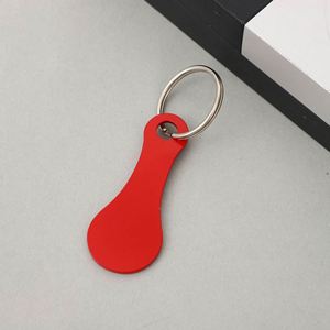 Custom Stainless Steel Shopping Cart Token Keychain - <b>Creative</b> Promotional Key Ring Accessory for Supermarket Use - Product Image 3