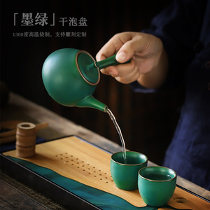 Kung Fu Tea Tray Bamboo Rectangular Dry Brewing With Resin River Design Eco-Friendly Afternoon Tea Use - Product Image 4