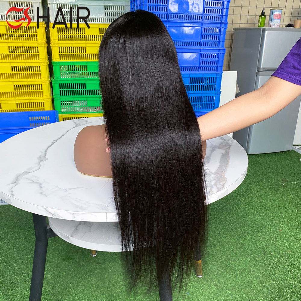Natural black wig