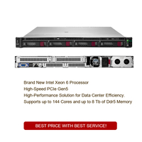 Penyimpanan Ssd Nvme cepat prosesor Intel Xeon Ddr5 memori kompak 1u Hpe Proliant Dl320 Gen12 Hpe Rackmount Server