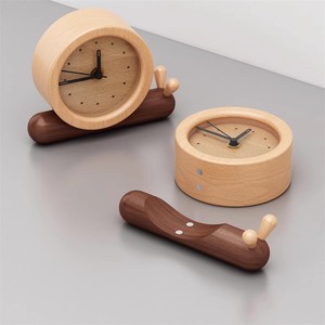 2025 xu hướng dễ thương trang trí nội thất phòng ngủ bảng bằng gỗ đồng hồ báo thức bán sỉ Bắc Âu tối giản phòng khách đồng hồ - Product Image 1