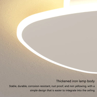 Lampu langit-langit kamar tidur, minimalis Modern putih Super tipis untuk ruang tamu