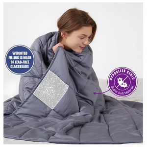 Charmant Alice 100% coton/velours tricot pondéré gravité sommeil plus profond couverture d'aide couverture pondérée couverture lourde - Product Image 5