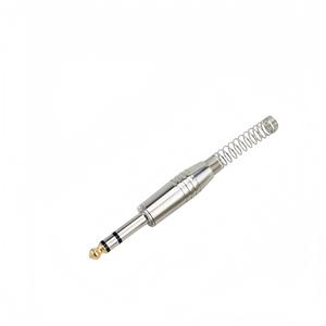 Conector macho estéreo de audio de 6.35 mm, de aleación de zinc con niquelado, para cable de instrumento de guitarra - Product Image 2