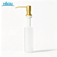 Bouteille vide de savon liquide en gros 500 ml avec pompe dorée pour cuisine, salle de bain, maison, lavage des mains