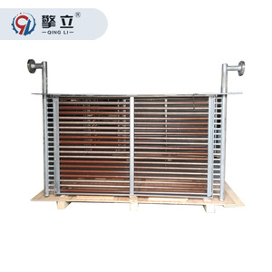 Enfriador de Aire Qing Li, Intercambiador de Calor de Tubo de Aleta de Cobre y Acero Inoxidable, Refrigeración por Agua, Aplicación de Secado Industrial - Product Image 2