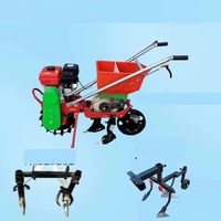 Moteur à essence à poussée manuelle une rangée de semoir de précision pour maïs/soja mini cultivateur multifonction inter-rangs
