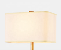 Lampe de table en marbre nordique Lampe de table d'hôtel de luxe Lampe de bureau en tissu LED