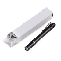 Pena lampu UV, 1W ultraungu, pena logam klip Mini, pena cahaya, lem UV 395nm, senter untuk uang, deteksi urin hewan peliharaan